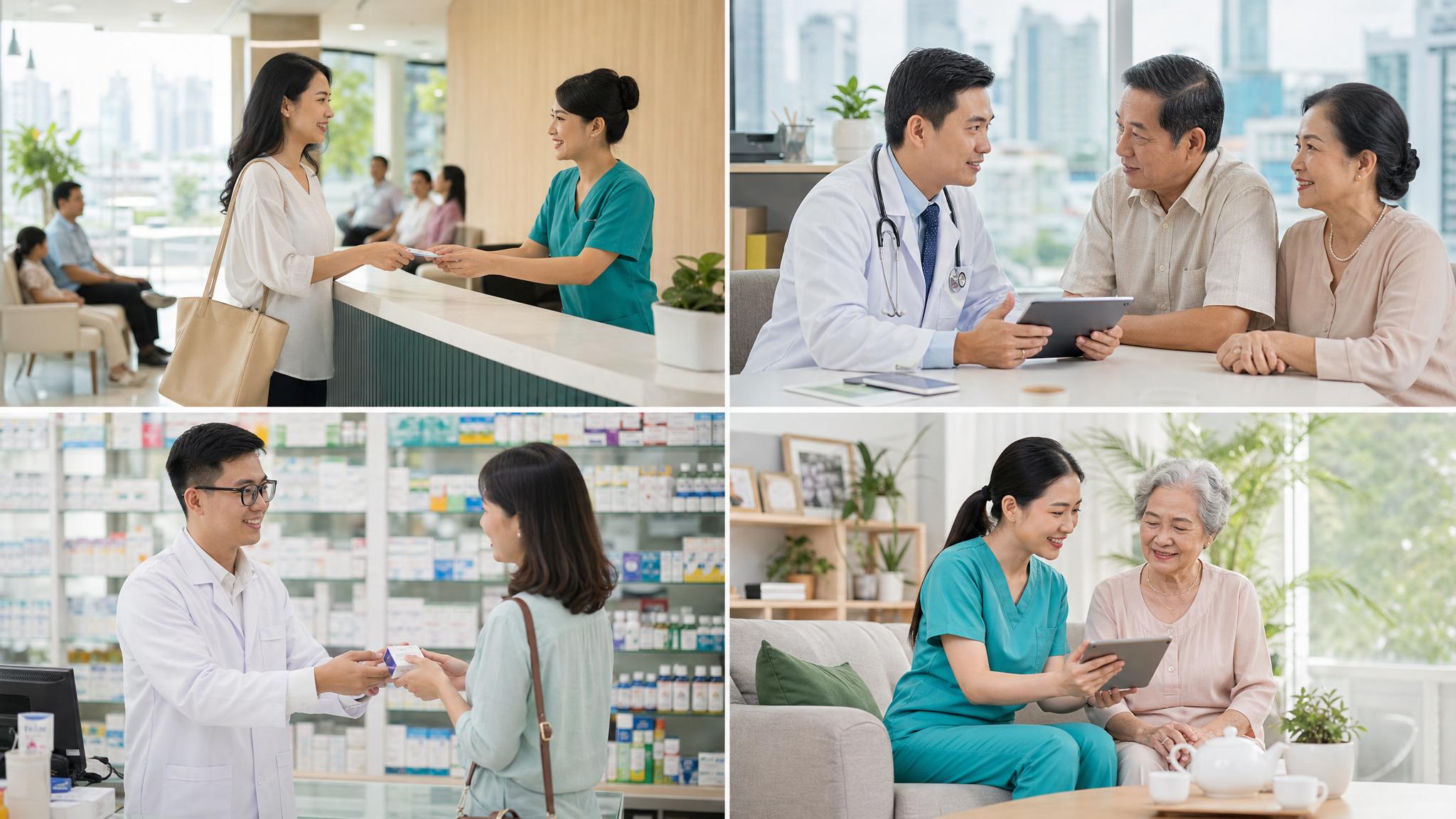 Bác sĩ, dược sĩ và điều dưỡng Gần Đây đồng hành cùng người dân