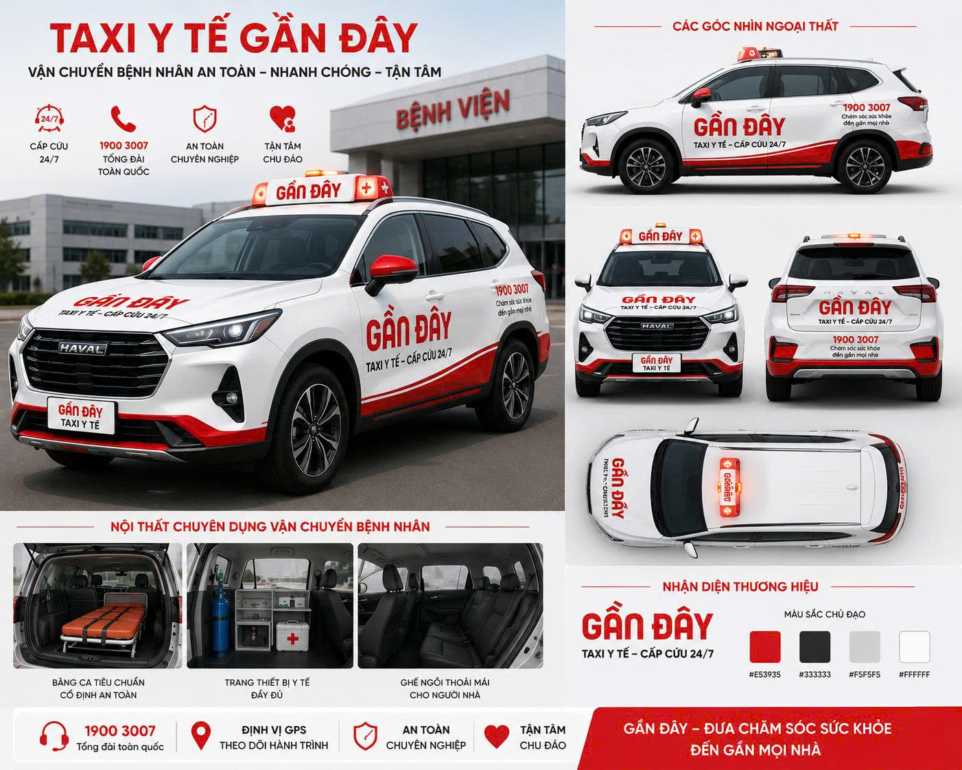 Taxi Y tế Gần Đây vận chuyển bệnh nhân an toàn